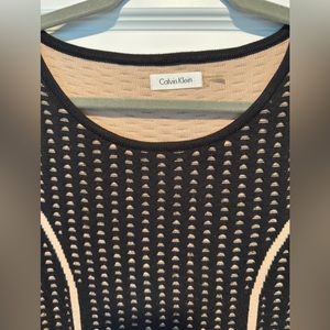 Peach 🍑 and black 3/4 sleeve dress